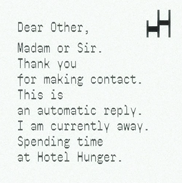 Hotel Hunger #1